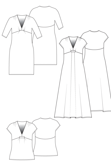 SL 12 - LAMMEFJORD DRESS Sewing Pattern + Magazine - MariaDenmark ...