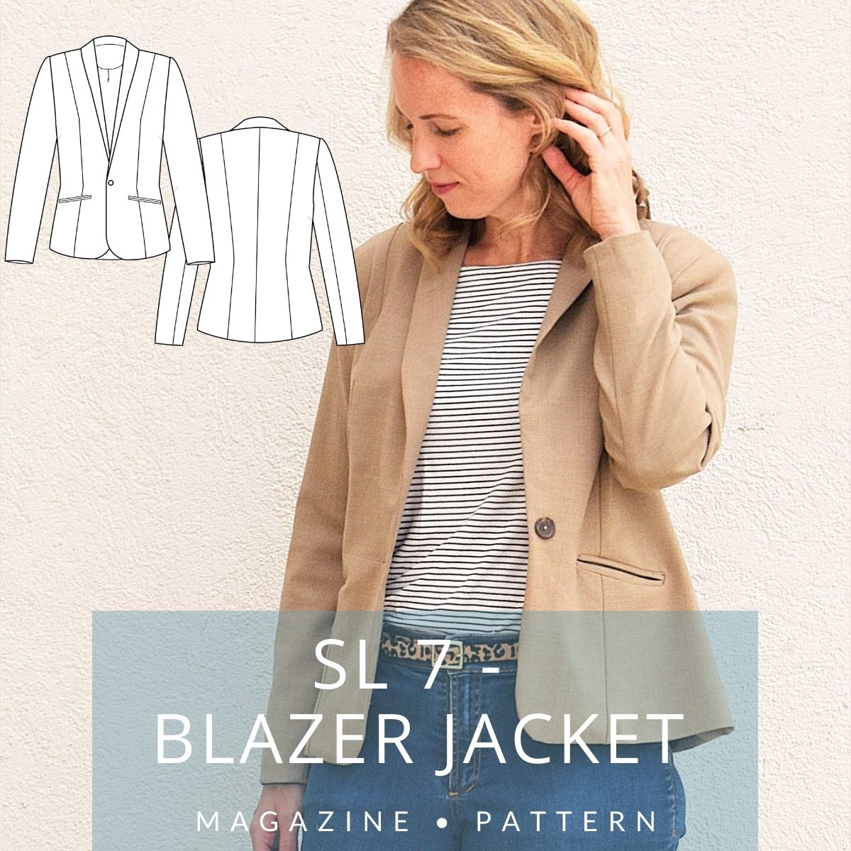 SL 7 – Blazer Jacket Sewing Pattern | Sewing Life by MariaDenmark